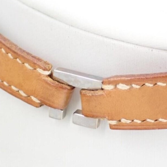 Hermes Leather Silver Choker - Picture 3 of 3